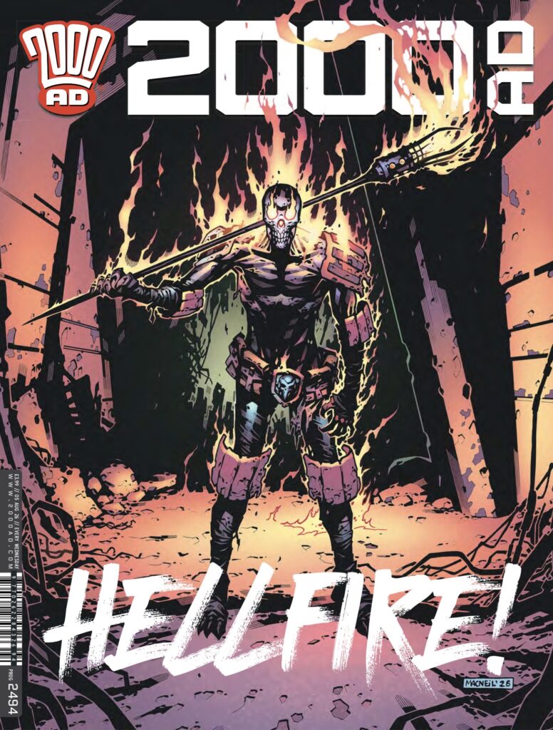 2000AD Prog 2494
UK RELEASE DATE: 5th August £3.99
LUNAR RELEASE DATE: 19th August $7.99
COVER: Colin MacNeil