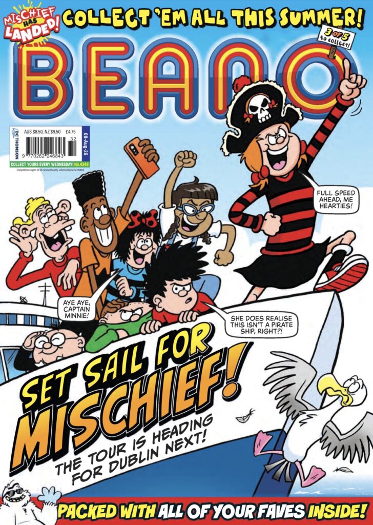 Beano No. 4348 (cover dated 8th August 2026) - Cover by Laura Howell