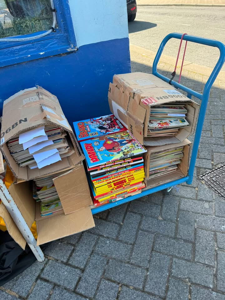 Beano and Dandy back issues at The Old Pier Bookshop, Morecambe 2026