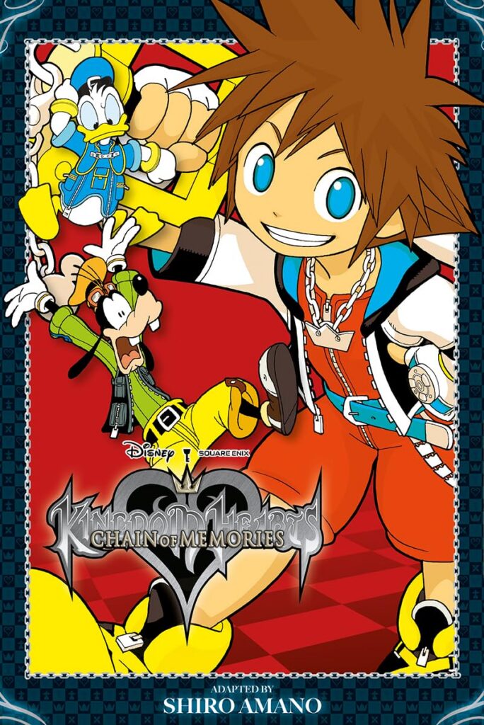 KINGDOM HEARTS CHAIN OF MEMORIES MANGA VOL 01 Writer/ Artist: Shiro Amano Diamond Code: AUG262169 Price: £14.99 Release Date: September 01, 2026 Format: Paperback ISBN: 9781804914670 Page Count: 452 pp Trim Size: 19 x 13 Age Rating: All Ages / Unrated