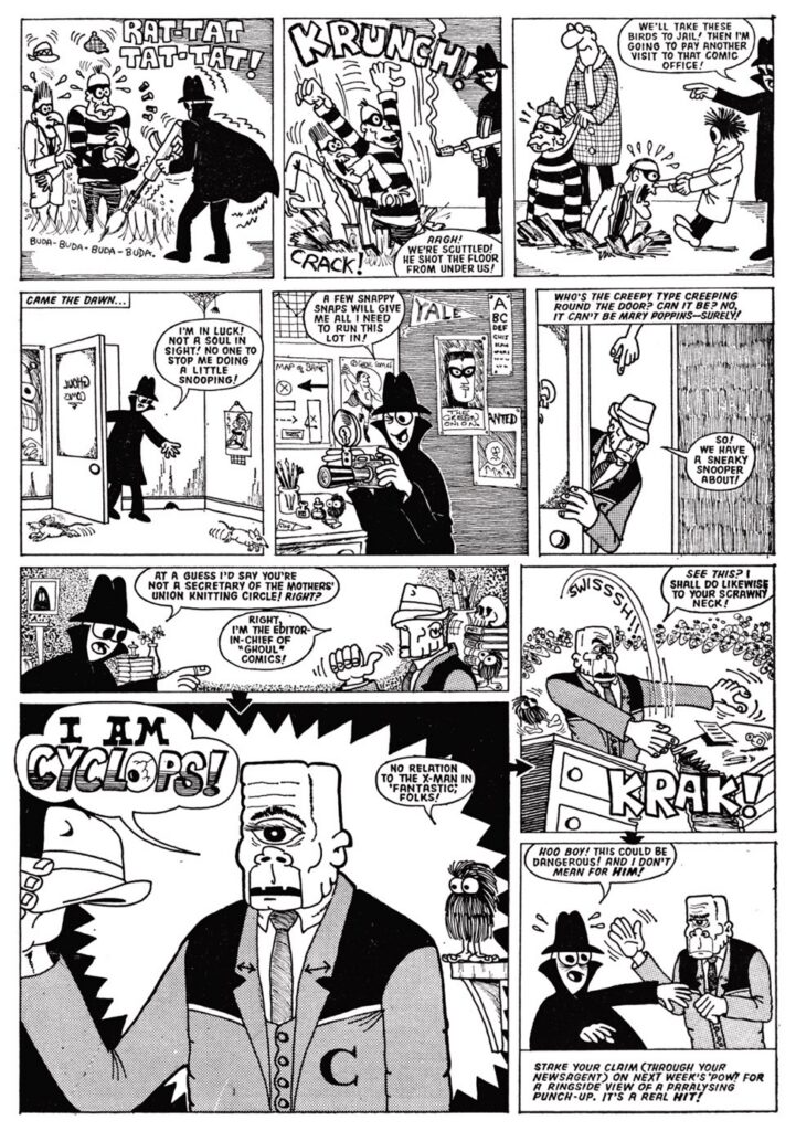 The Collected Cloak written and illustrated by Mike Higgs (Comicoz, 2026) | The Cloak vs Cyclops