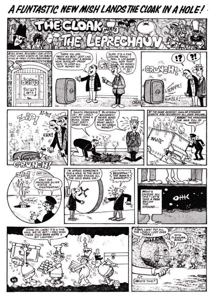 The Collected Cloak written and illustrated by Mike Higgs (Comicoz, 2026) | The Cloak meets The Leprechaun