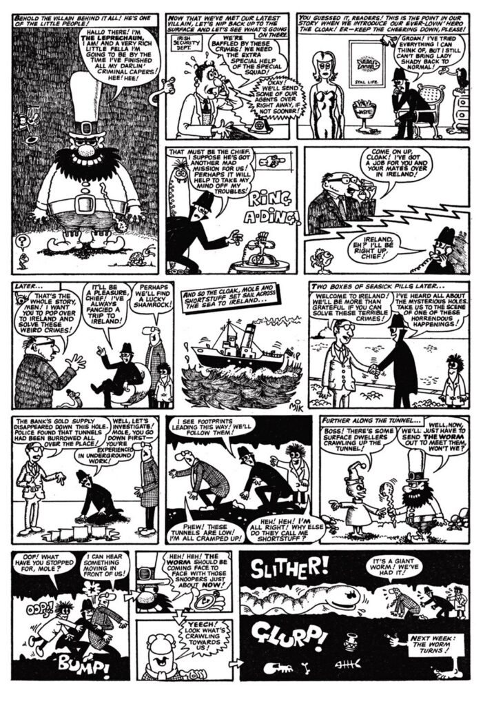 The Collected Cloak written and illustrated by Mike Higgs (Comicoz, 2026) | The Cloak meets The Leprechaun