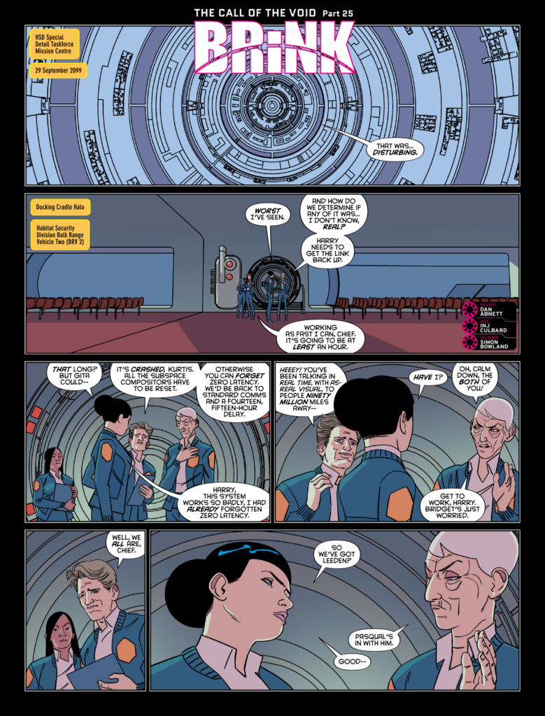 2000AD Prog 2496 - BRINK // THE CALL OF THE VOID
By Dan Abnett (Writer) INJ Culbard (Artist) Simon Bowland (Letterer)