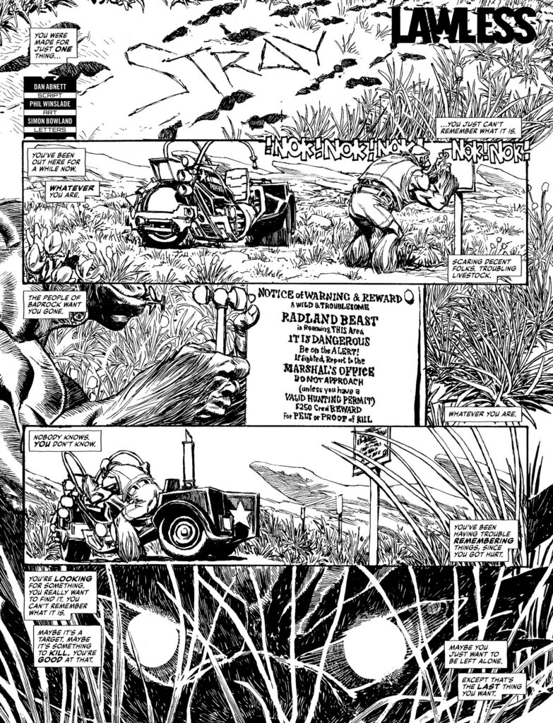 Judge Dredd Megazine 495 - LAWLESS // STRAY by Dan Abnett (Writer) Phil Winslade (Artist) Simon Bowland (Letterer)