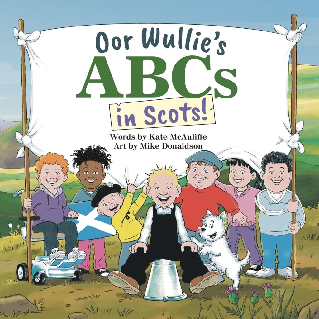 Oor Wullie's ABCs in Scots by Kate McAuliffe, Illustrated by Mike Donaldson is available from all good bookshops | ISBN: 978-1917436816