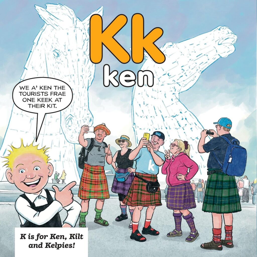 Oor Wullie's ABCs in Scots by Kate McAuliffe, Illustrated by Mike Donaldson is available from all good bookshops | ISBN: 978-1917436816