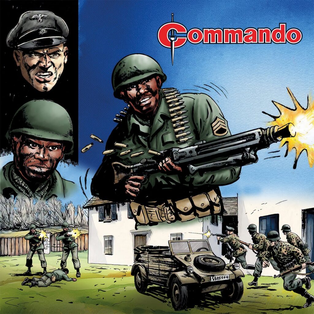 Commando 5987 (Home of Heroes): Sergeant Rayker: Retribution Story: Simon Topping | Internal Art: Mike Dorey | Cover Art: Mike Dorey & Grant Wood