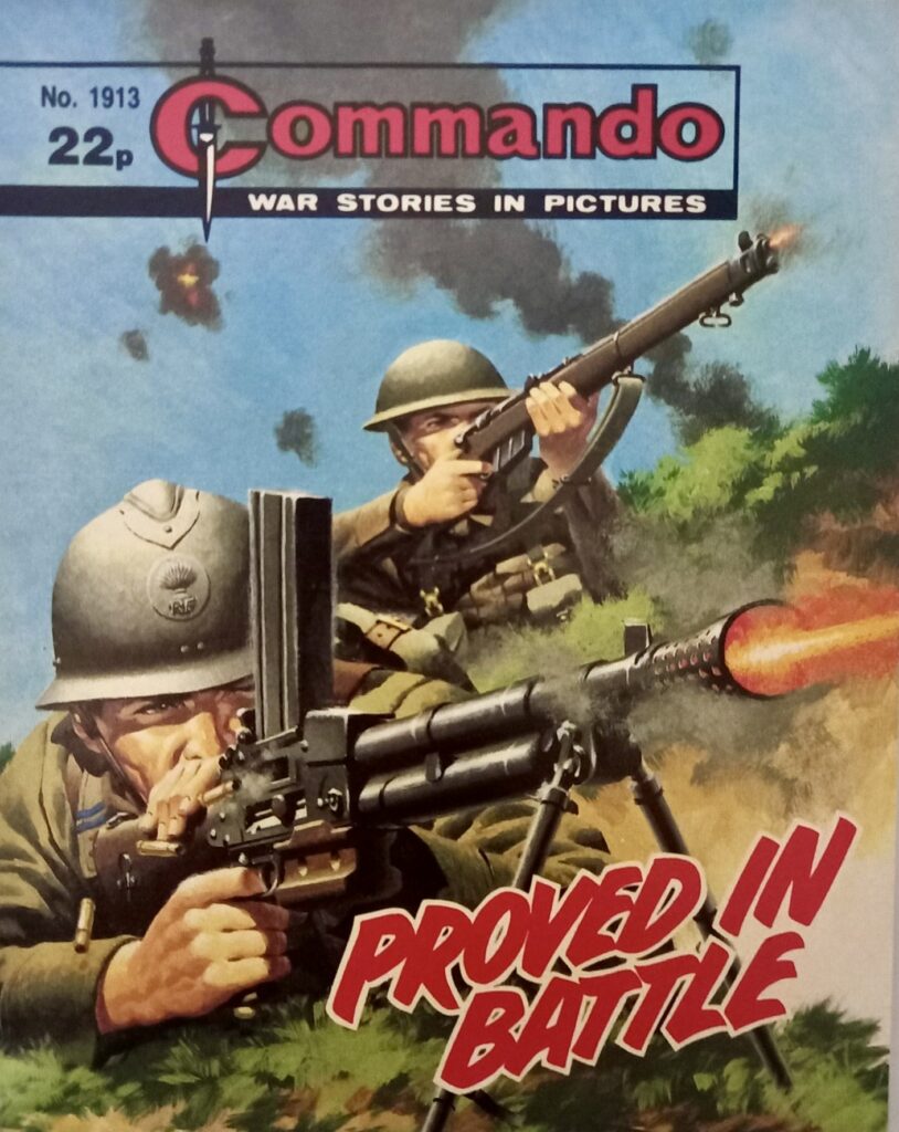 Commando No. 1913: Proved in Battle
Story: Mick Anglo | Art: Mick Anglo | Cover: Ian Kennedy