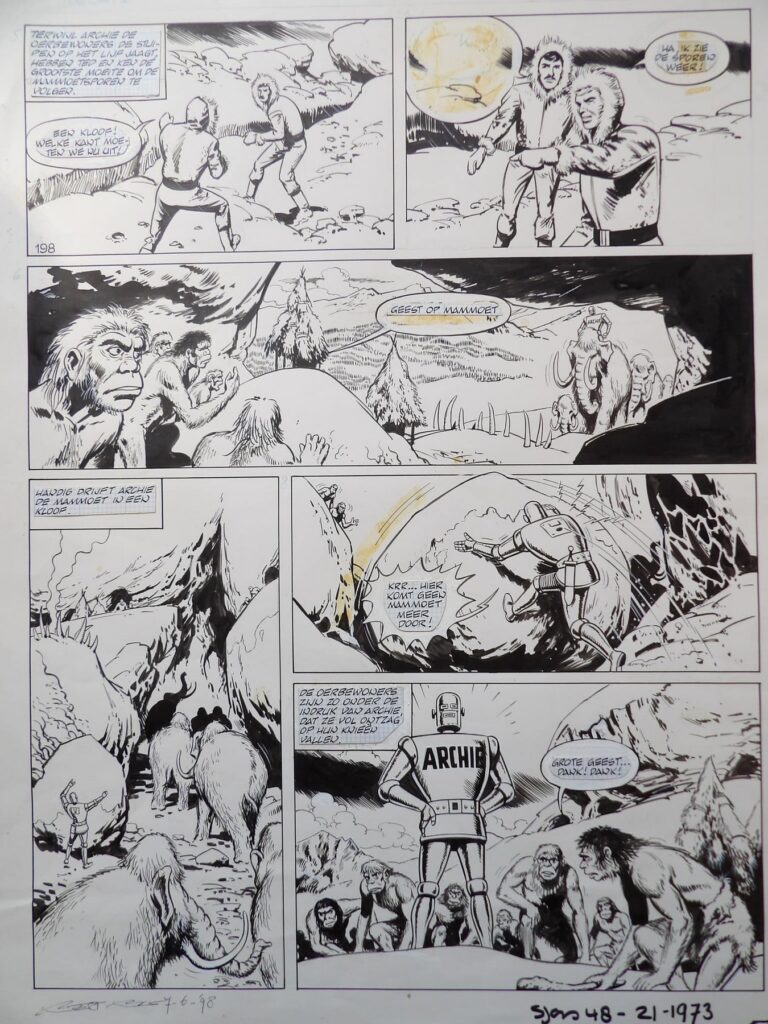 “Archie the Man of Steel” drawn by Bert Bus. First published in the weekly Sjors in 1973