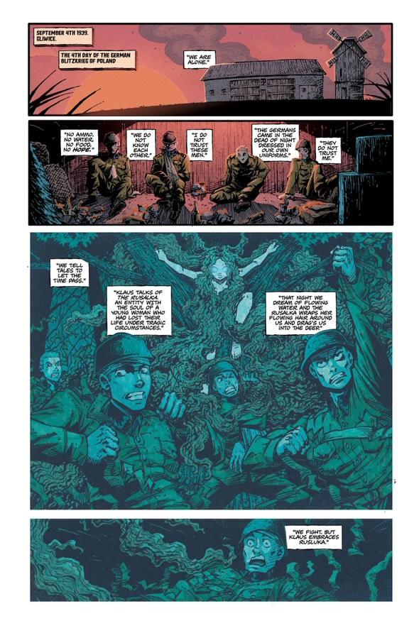 “Sweet Dreams”, written by Mark Abnett, Art by PR Dedelis, Colours by JP Jordan, Letters by Rob Jones