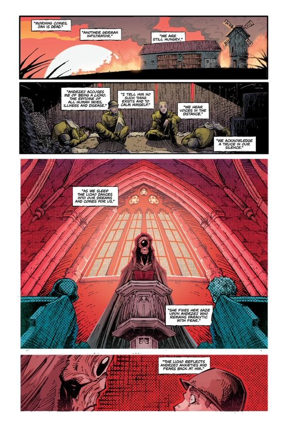 “Sweet Dreams”, written by Mark Abnett, Art by PR Dedelis, Colours by JP Jordan, Letters by Rob Jones