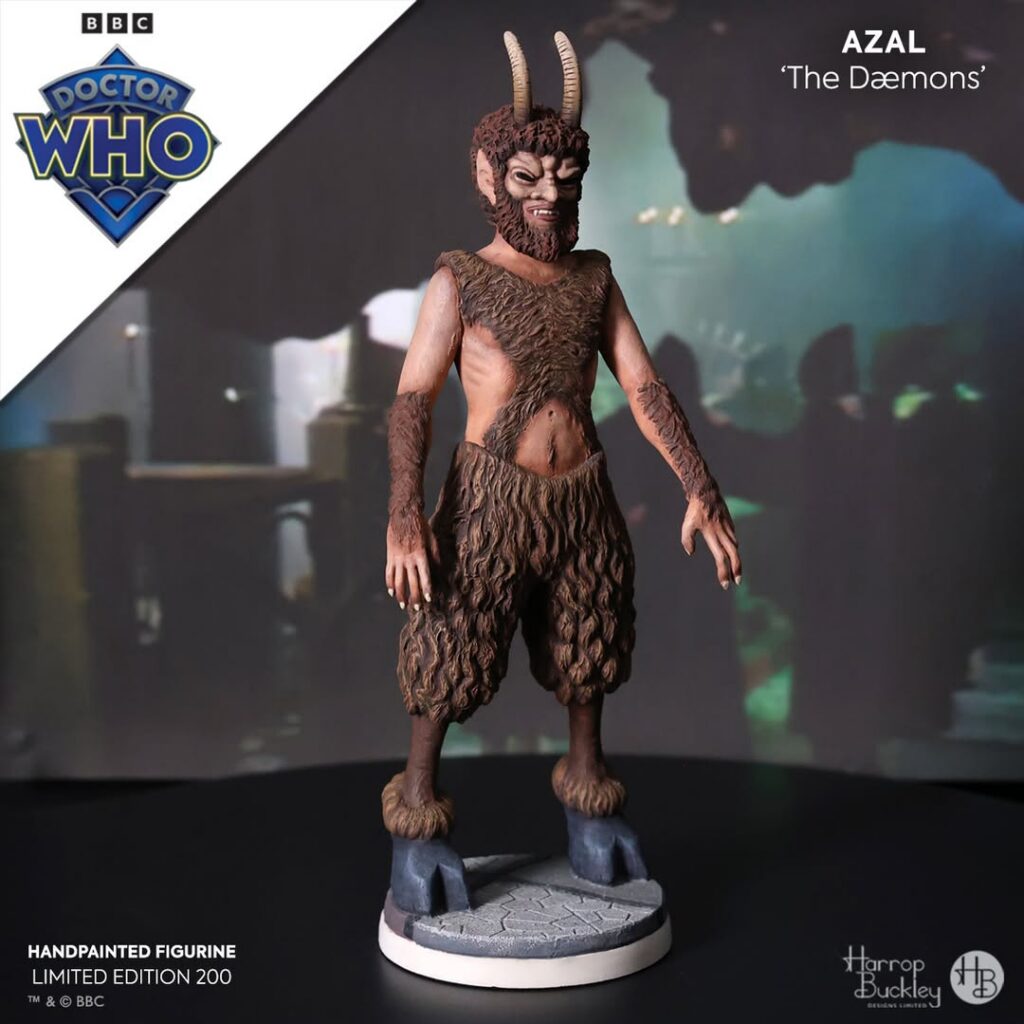 A new Doctor Who Limited Edition of Azal from ‘The Dæmons’ now available to pre-order from Harrop Buckley Designs.