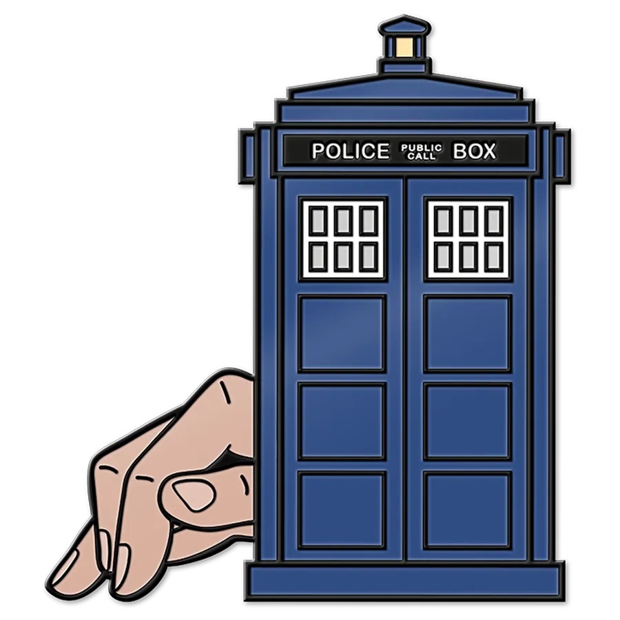 Doctor Who: Twelfth Doctor: Enamel Pin Badge: Flatline TARDIS