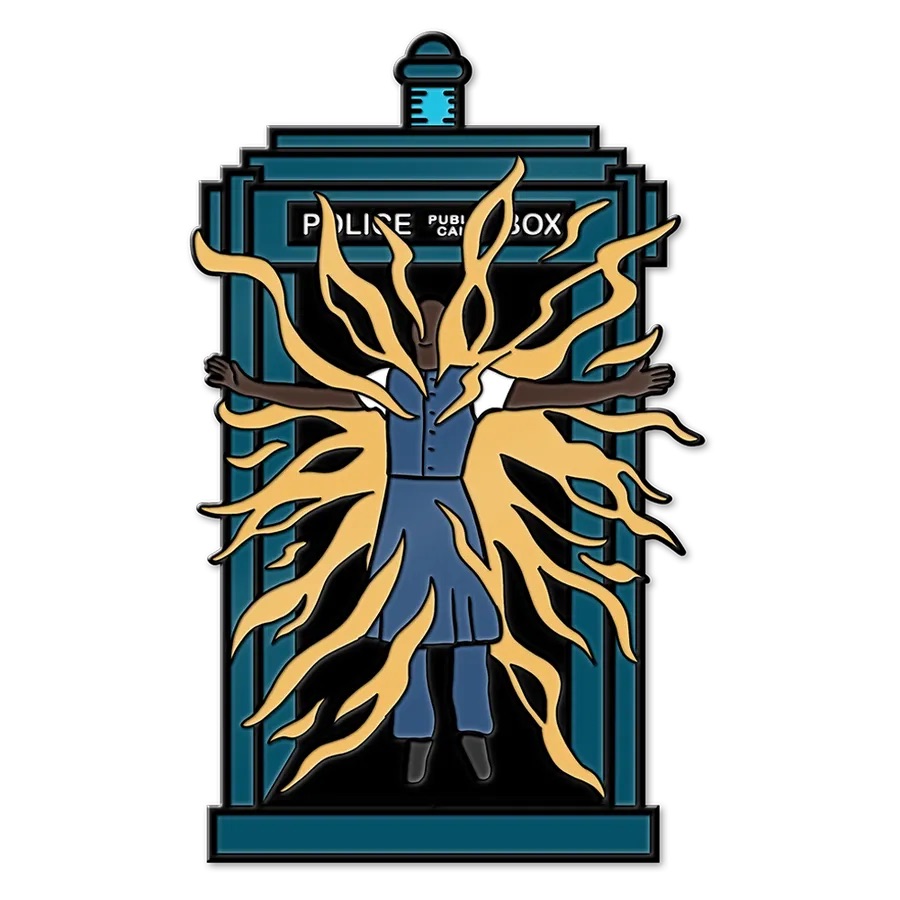 Doctor Who: Fifteenth Doctor: Enamel Pin Badge: Regeneration TARDIS