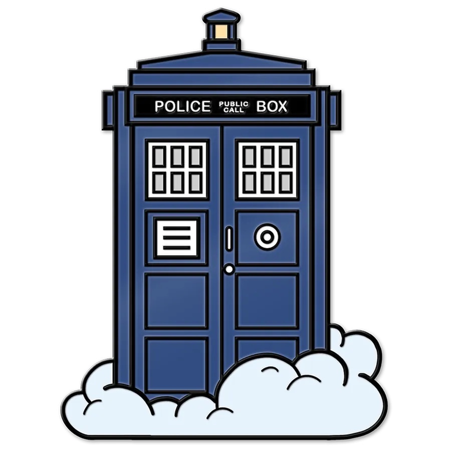 Doctor Who: Eleventh Doctor: Enamel Pin Badge: Cloud TARDIS