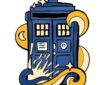 Doctor Who: Enamel Pin Badge: Van Gogh TARDIS