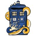Doctor Who: Enamel Pin Badge: Van Gogh TARDIS