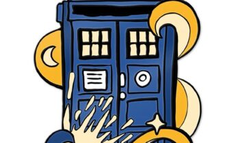 Doctor Who: Enamel Pin Badge: Van Gogh TARDIS