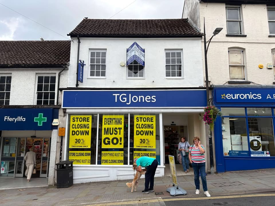 TG Jones, Chepstow is to close after their landlords decided to sell the building. Photo: Kev F Sutherland 
