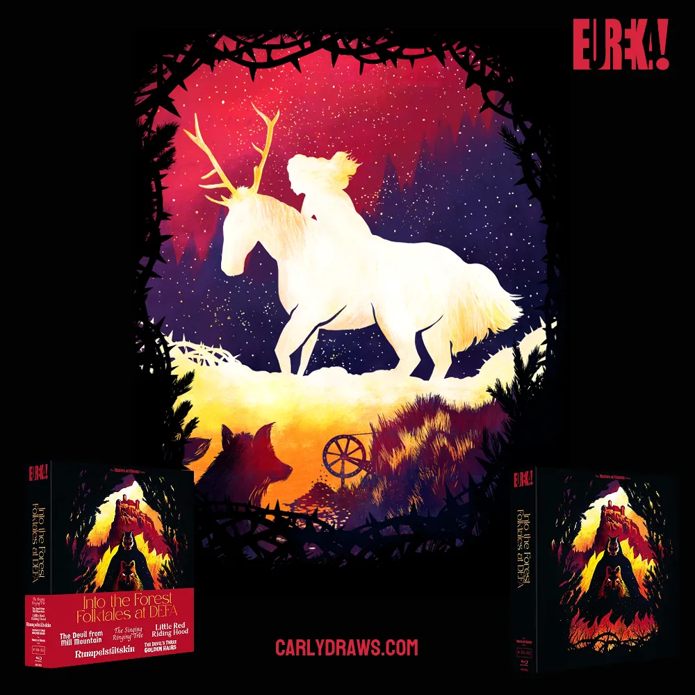 Masters of Cinema: Into the Forest: Folktales At DEFA - Box Art by Carly A-F | https://carlydraws.com