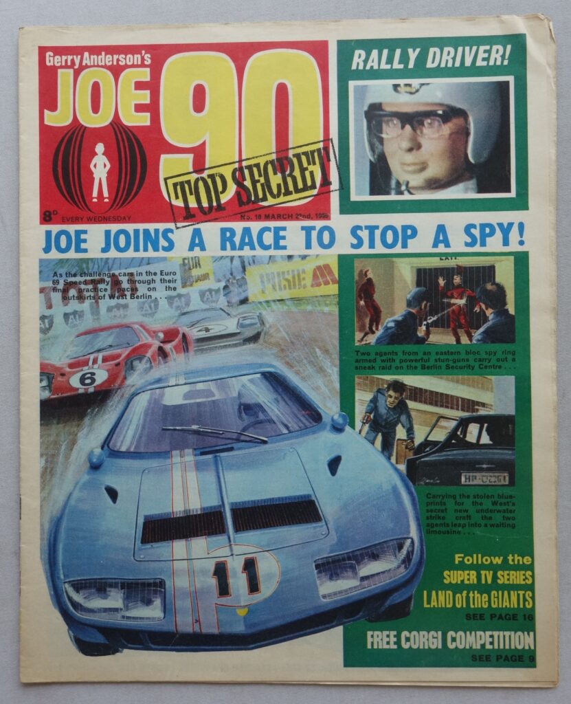 Joe 90 No. 10 cover dated 3rd March 1969
