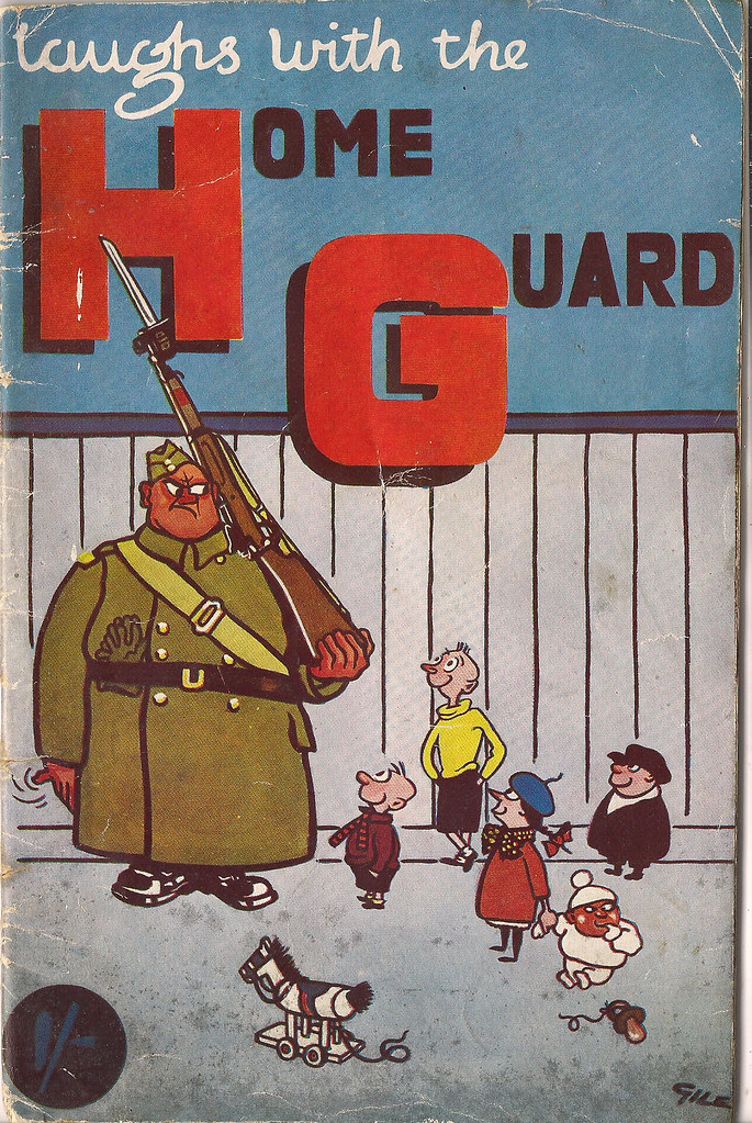 Laughs with the Home Guard, compiled by S. Evelyn Thomas. Cover by Giles