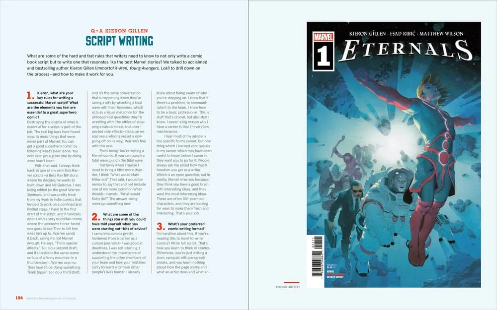 Marvel's Mastering the Art of Comics by Alex Segura - Sample Spread
