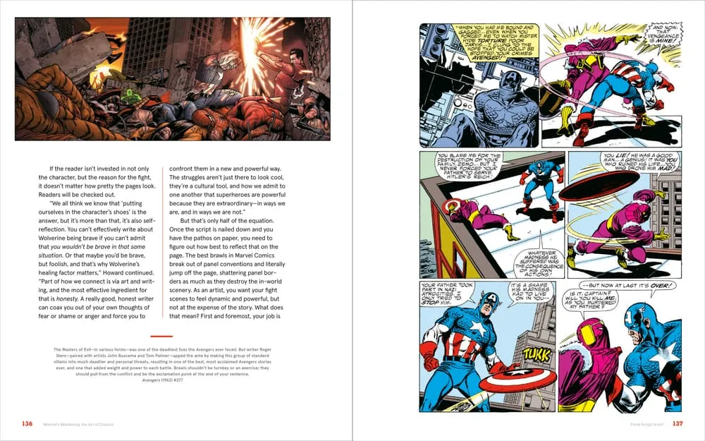 Marvel's Mastering the Art of Comics by Alex Segura - Sample Spread