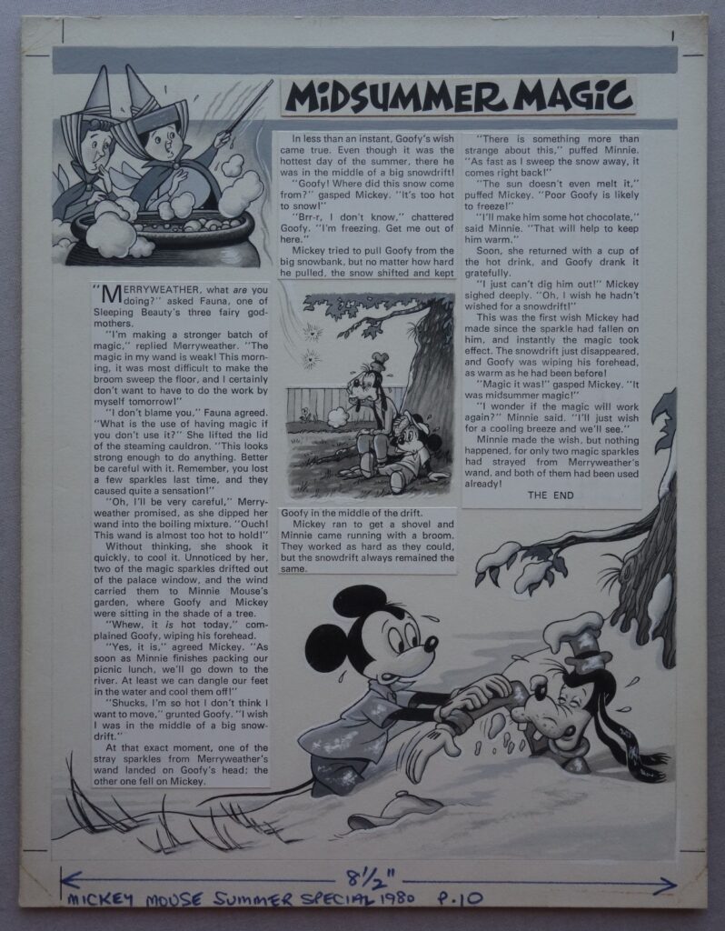 Mickey Mouse Summer Special 1980 Art - Uncredited