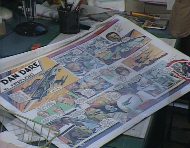 Eagle Dan Dare art, as seen in the documenatry, "Middle English"
