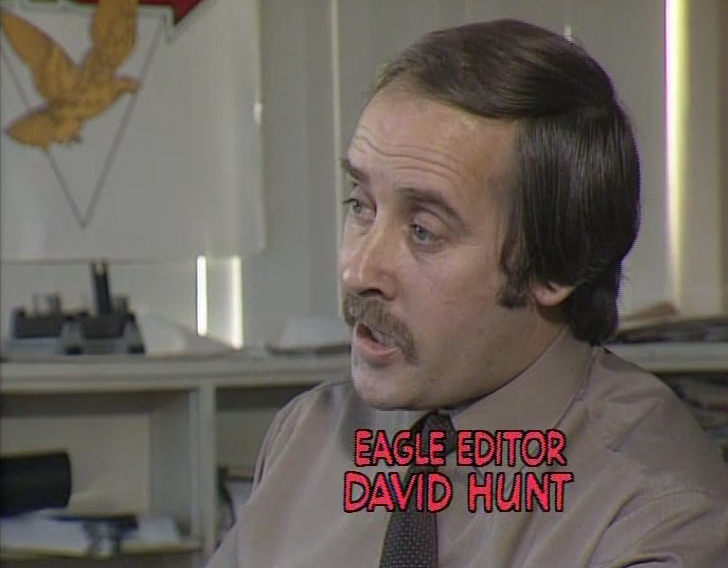 Eagle editor David Hunt in "Middle English"