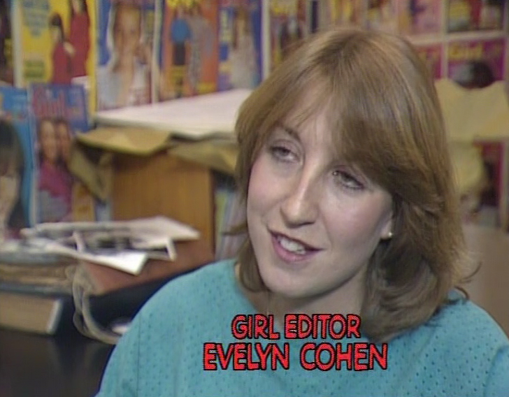 Girl editor Evelyn Cohen in "Middle English"
