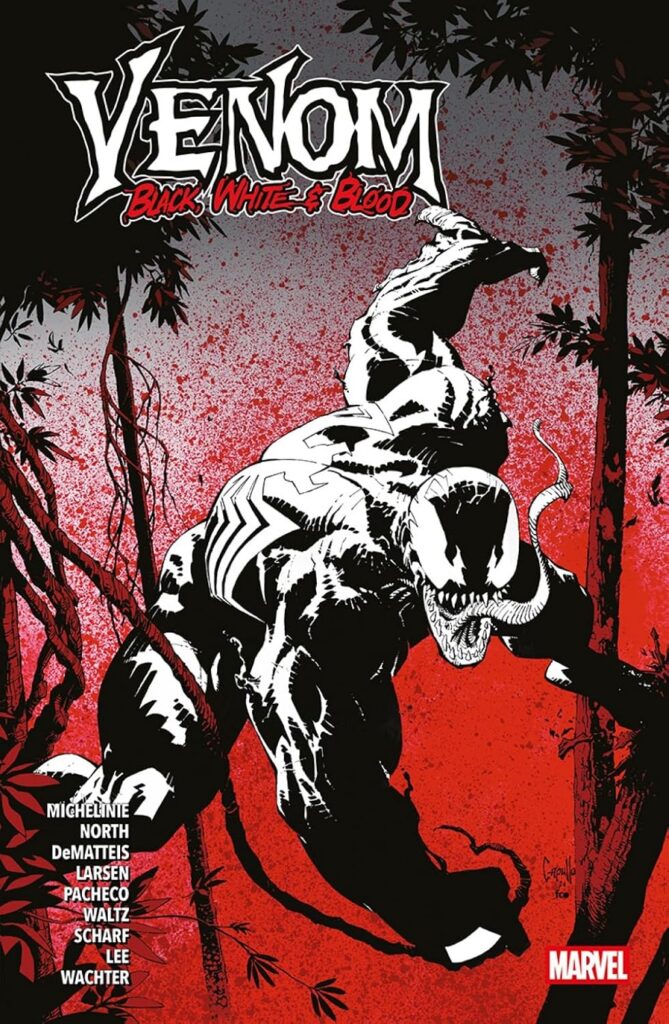 Venom: Black, White & Blood
Author: David Michelinie, Ryan North & Erik Larsen
Publisher: Panini Comics
ISBN-13: 978-1804913611
