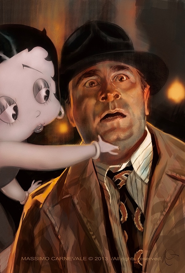 Art inspired by the film, Who Framed Roger Rabbit, by Massimo Carnevale