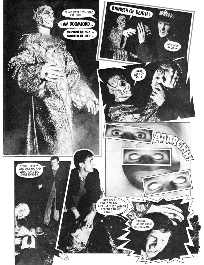 Doomlord Volume 1: Zyn - Sample Page (Hibernia Comics, 2026) - restoration work by Richard Pearce