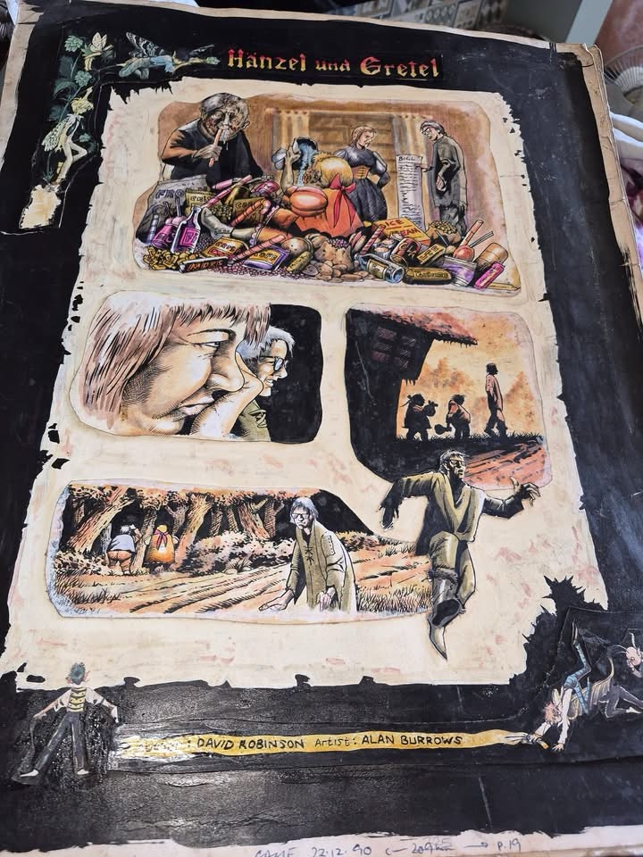 New Eagle, “Hansel and Gretel”, art by Alan Burrows, from the issue cover dated 22nd December 1990