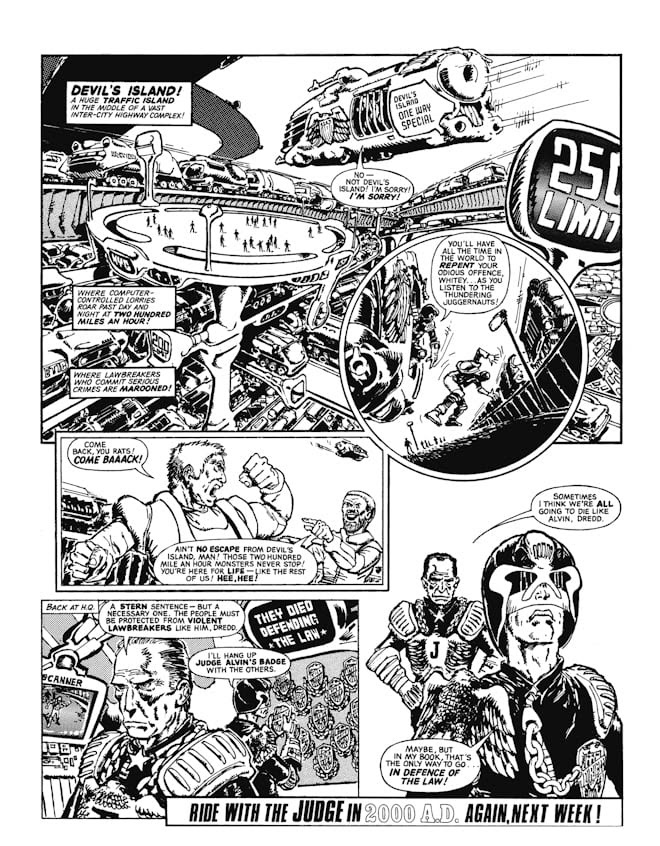 Judge Dredd: Compact Crimes Volume 1 - Sample Page