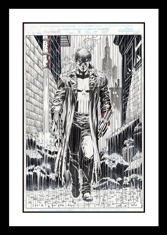 Punisher Purgatory #3 Page 17 original art by Bernie Wrightson