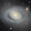 Among the nearly 4 billion objects in the DESI Legacy Imaging Surveys’ map is the galaxy Messier 96, a spiral galaxy approximately 35 million light-years from Earth. This image was captured with the 570-megapixel Department of Energy-fabricated Dark Energy Camera (DECam) mounted on the U.S. National Science Foundation Víctor M. Blanco 4-metre Telescope at NSF Cerro Tololo Inter-American Observatory (CTIO) in Chile, a Program of NSF NOIRLab. (Credit: DESI Legacy Imaging Surveys/LBNL/DOE & KPNO/CTIO/NOIRLab/NSF/AURA)