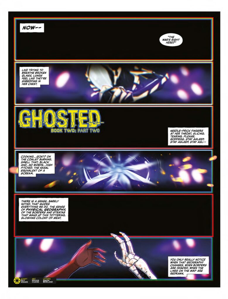 2000AD 2501 - GHOSTED // BOOK TWO
By Guy Adams (Writer) Megan Huang (Artist) Simon Bowland (Letterer)