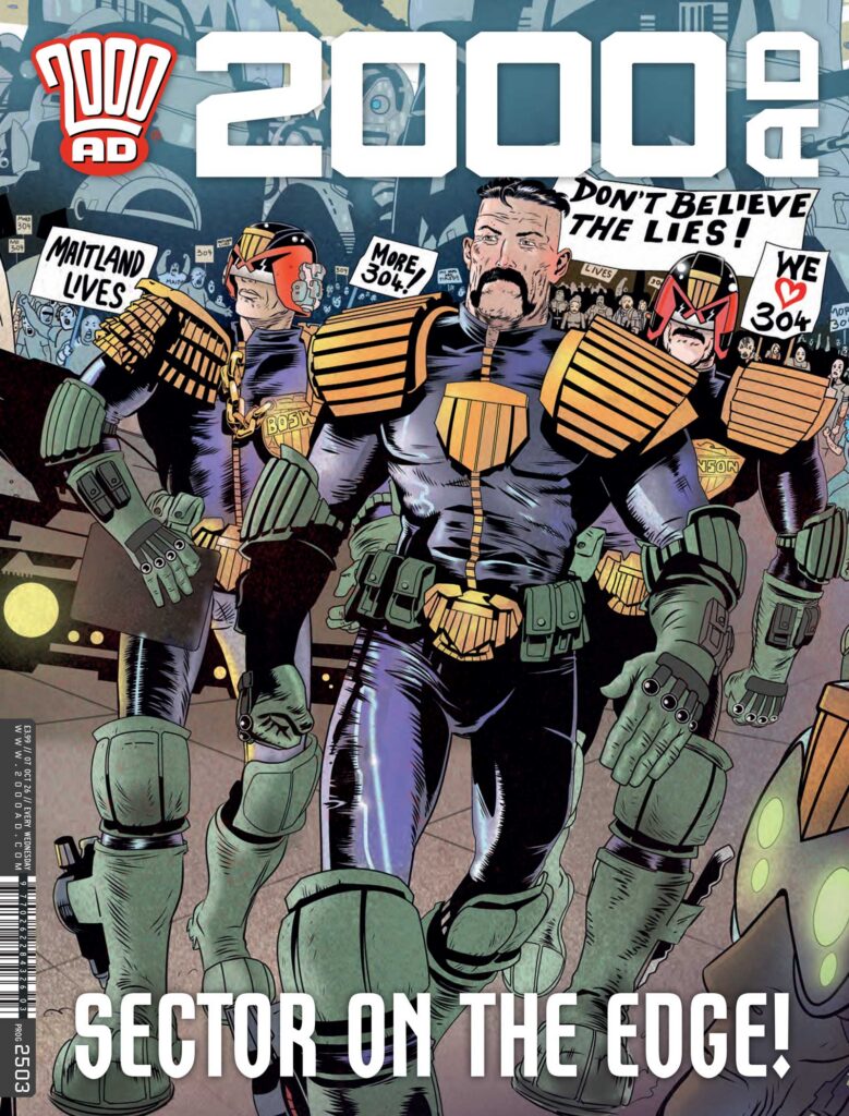 2000AD Prog 2503 Cover by  Stewart K. Moore