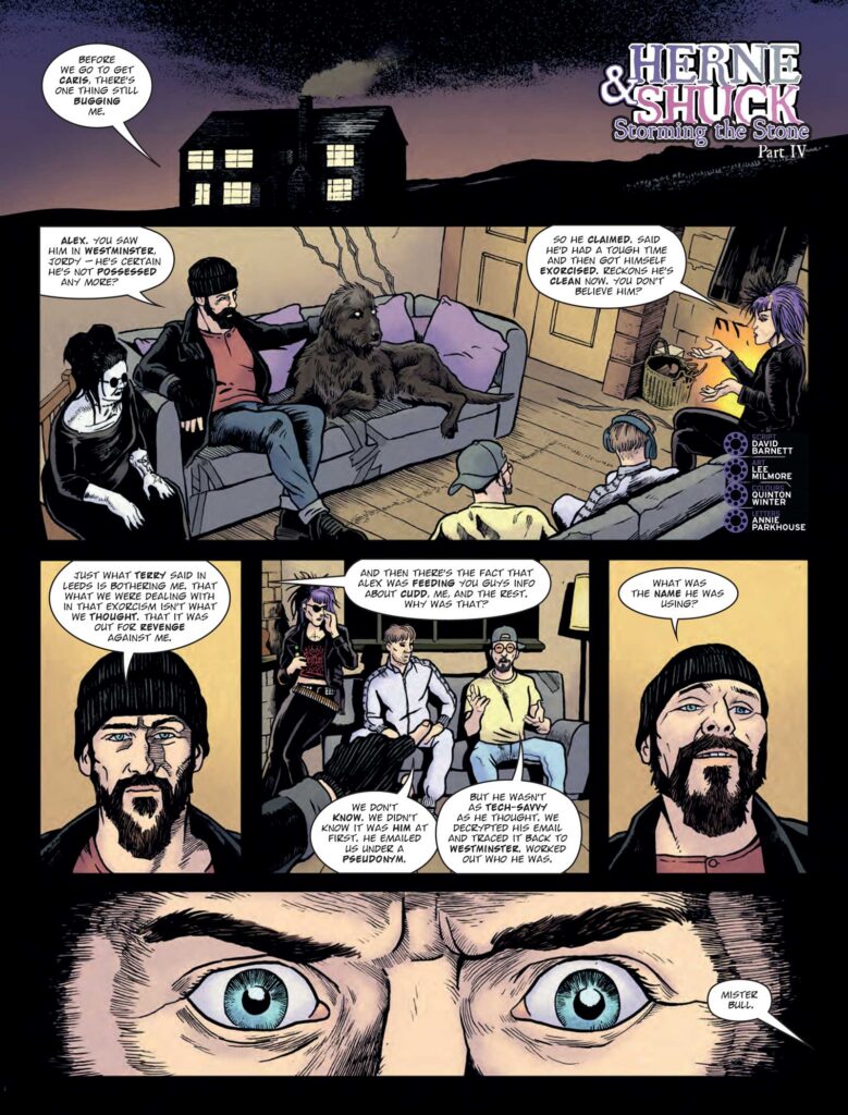 2000AD Prog 2503 - HERNE & SHUCK // STORMING THE STONE
By David Barnett (Writer) Lee Milmore (Artist) Quinton Winter (Colourist) Annie Parkhouse (Letterer)