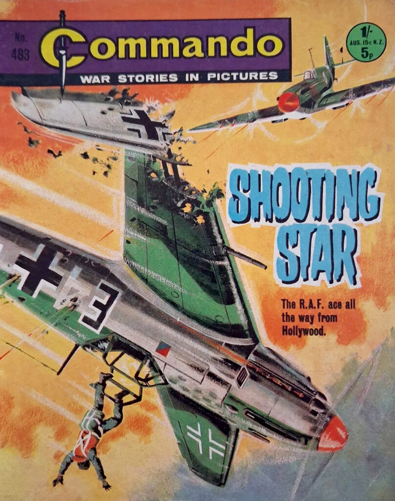 Commando 483 - Shooting Star (June 1970) Writer: Gordon Livingstone | Artist and Cover Artist: Gordon Gordon Livingstone Reprinted in Issue 1404