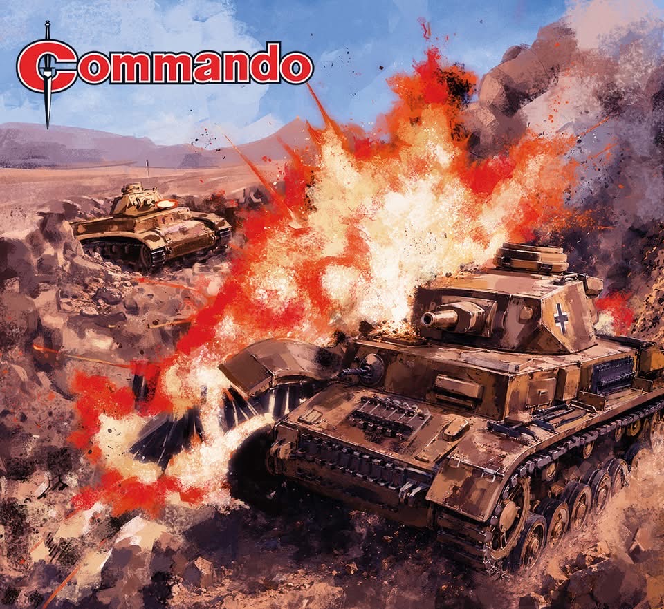 Commando 5994 (Silver): The Tank-Men Story: RA Montague | Internal Art: Gordon C Livingstone | Cover Art: Marco Bianchini First published 1980 as No. 1390