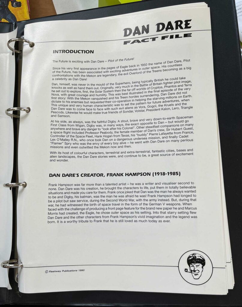 Dan Dare - The Complete Fact File (Fleetway Publications, 1990) | With thanks to Barrie Tomlinson