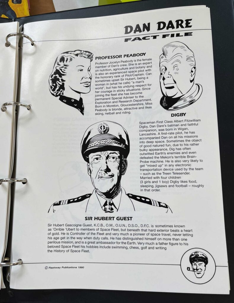 Dan Dare - The Complete Fact File (Fleetway Publications, 1990) | With thanks to Barrie Tomlinson