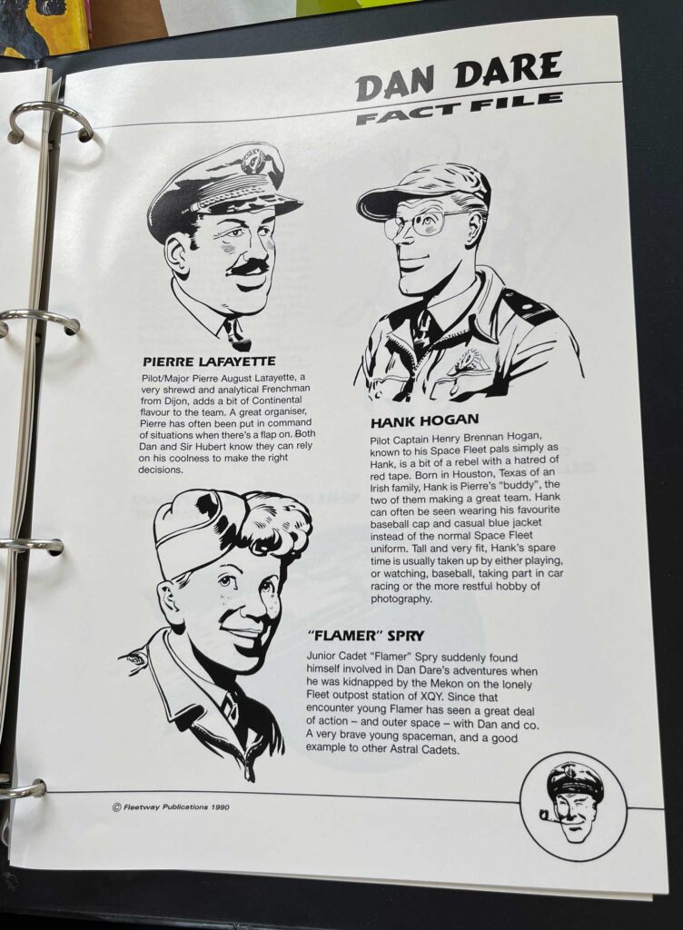 Dan Dare - The Complete Fact File (Fleetway Publications, 1990) | With thanks to Barrie Tomlinson