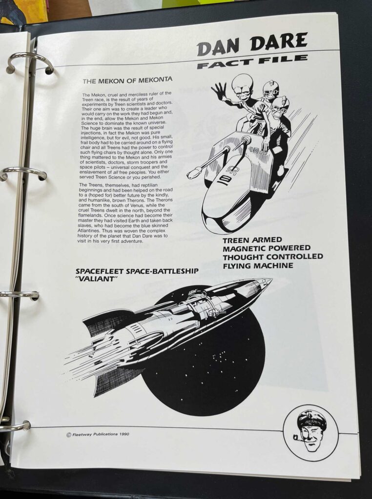 Dan Dare - The Complete Fact File (Fleetway Publications, 1990) | With thanks to Barrie Tomlinson