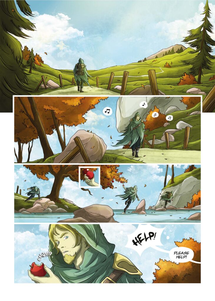 Embers, a 144-page fantasy graphic novel by Lyndon White - Page 6